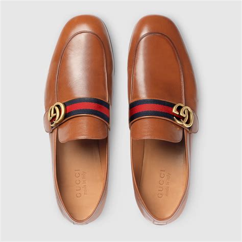 gucci loafers tan